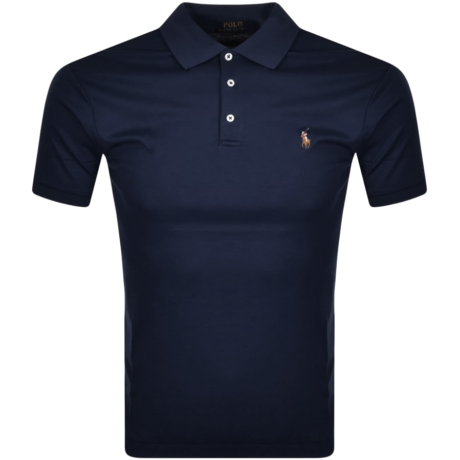 Alternative Image for ProductRalph Lauren Slim Fit Polo T Shirt Navy1